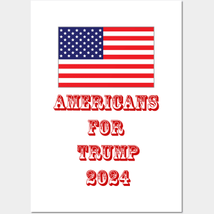 American's 4 Trump Posters and Art